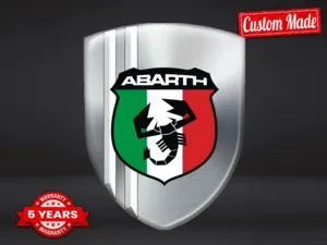 Fiat Abarth Etiquetas Negocio Resistentes Alta Gama Derrape